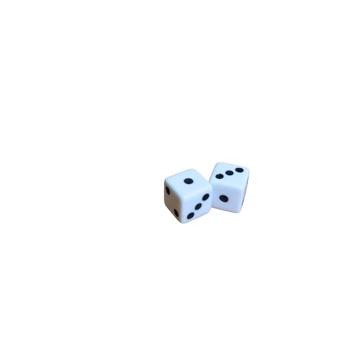Original Backgammon Pieces Set – White & Black with Dice