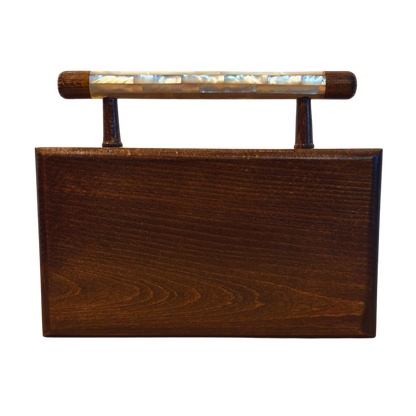 شام – حقيبة يد دمشقية فاخرة مطعّمة بالصدف وبطانة بروكار