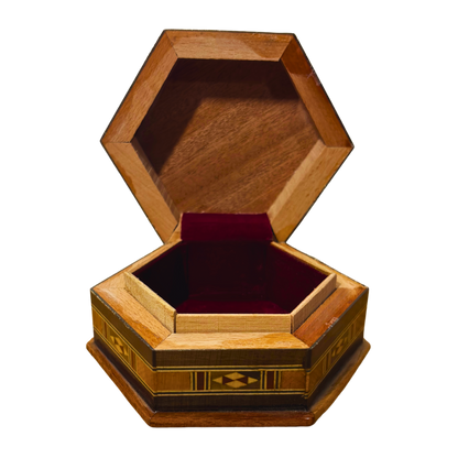 Handgemaakte Mozaïekdoos uit Damascus – Traditionele Kunst & Fluweel