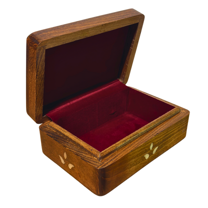 Caja Damasquina de Lujo Hecha a Mano – Nácar y Terciopelo