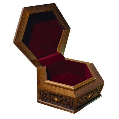 Handcrafted Luxury Carved Box – Mother of Pearl & Velvet Elegance