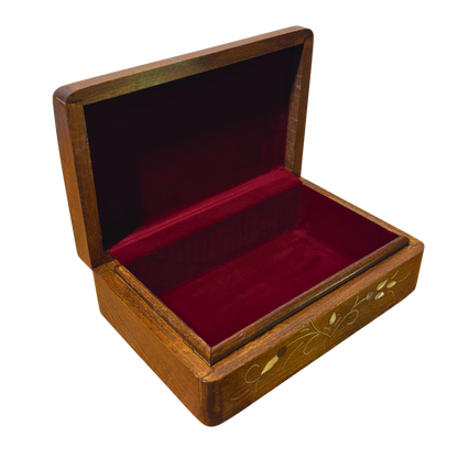 Handcrafted Damascene Luxury Box – Mother of Pearl & Velvet Elegance