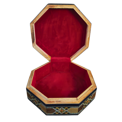 Heritage Damascene Mosaic Box – Mother of Pearl & Velvet