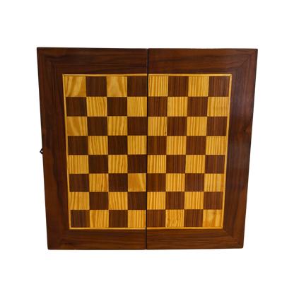Handgefertigter Damaszener Schach- & Backgammon-Tisch von Gaby Al Dayeh – Klassisches Mosaikdesign