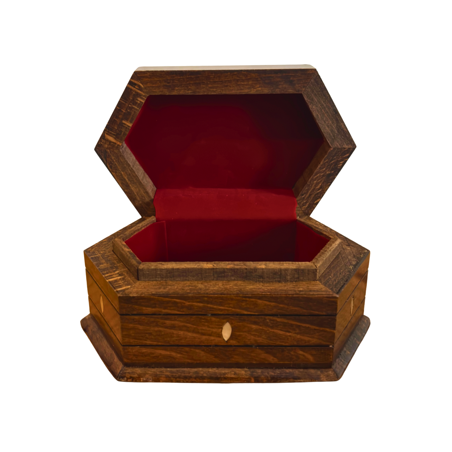 Boîte en Hêtre Sculptée à la Main – Nacre & Velours, Design Oriental Intemporel