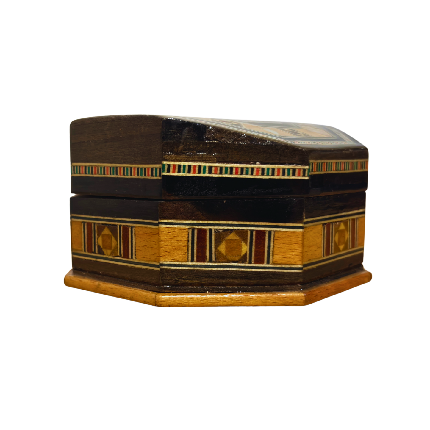 Caja de Mosaico Artesanal de Damasco – Arte Tradicional y Terciopelo